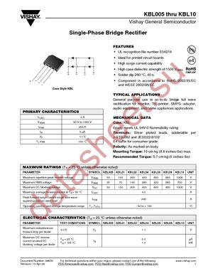 KBL02-E4/51 datasheet  